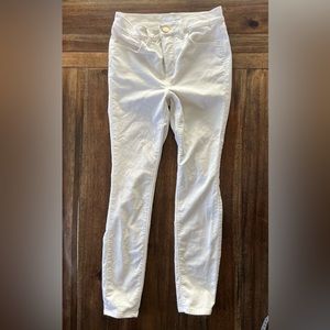 LOFT white petite skinny cords